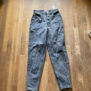 Vintage Jordache High-Waisted Black Wash barrel Jeans